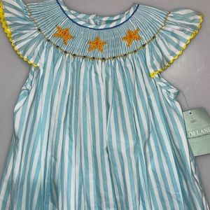 Aqua starfish sleeve dress toddler 5